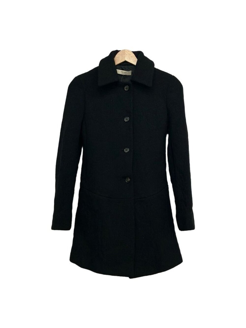 Prada Coat Black Long Sleeve Winter Autumn